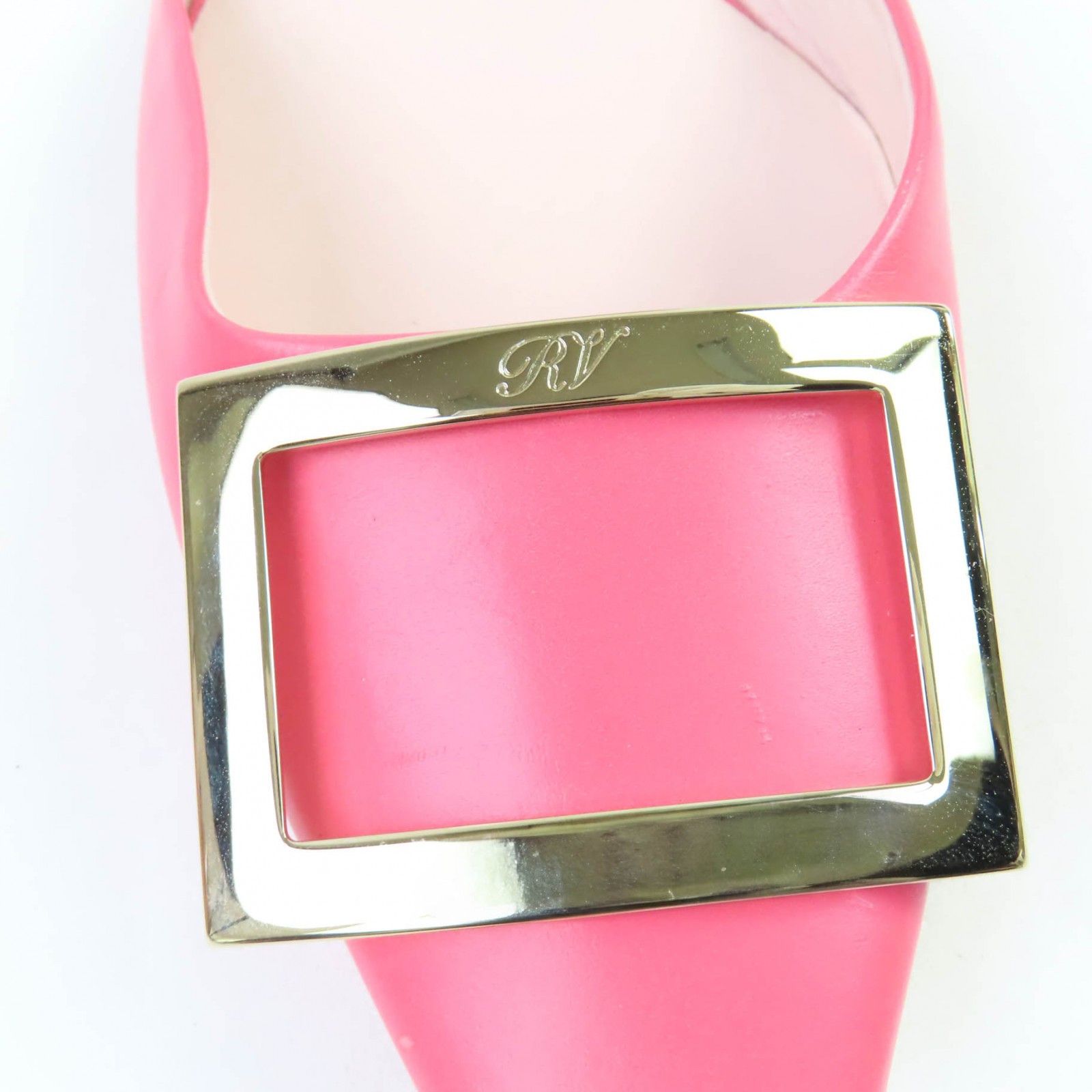 Roger Vivier Roger Vivier Roger Vivier Trumpet Ballerina Flat Leather Pumps Leather Shoes DUTY FREE for USA Size ONE SIZE - 8 Thumbnail