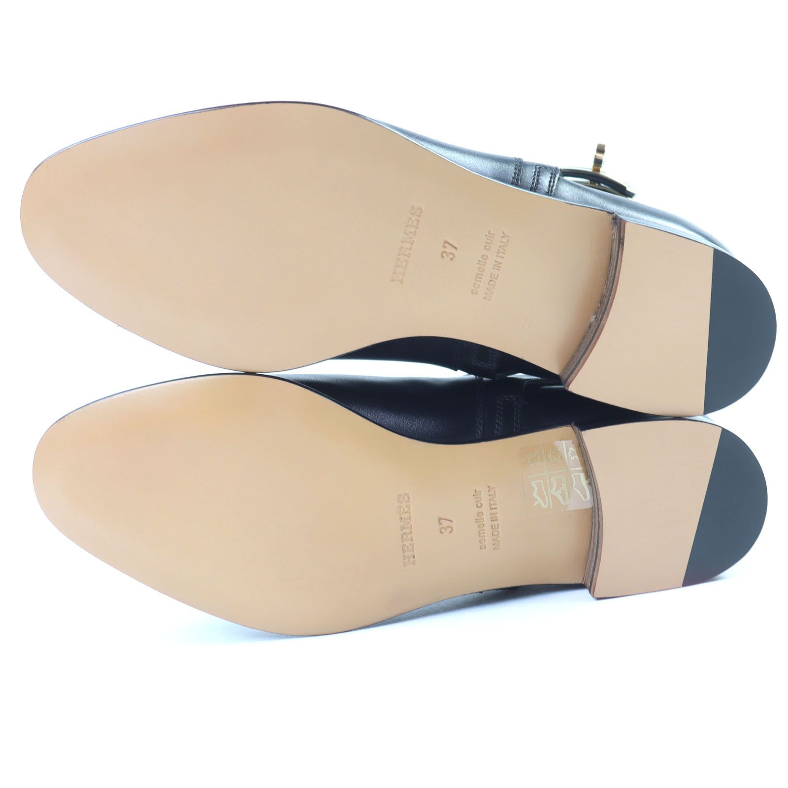 Hermes Hermes Hermes Neo Kelly Buckle Leather Short Boots Leather Shoes DUTY FREE for USA Size ONE SIZE - 6 Thumbnail