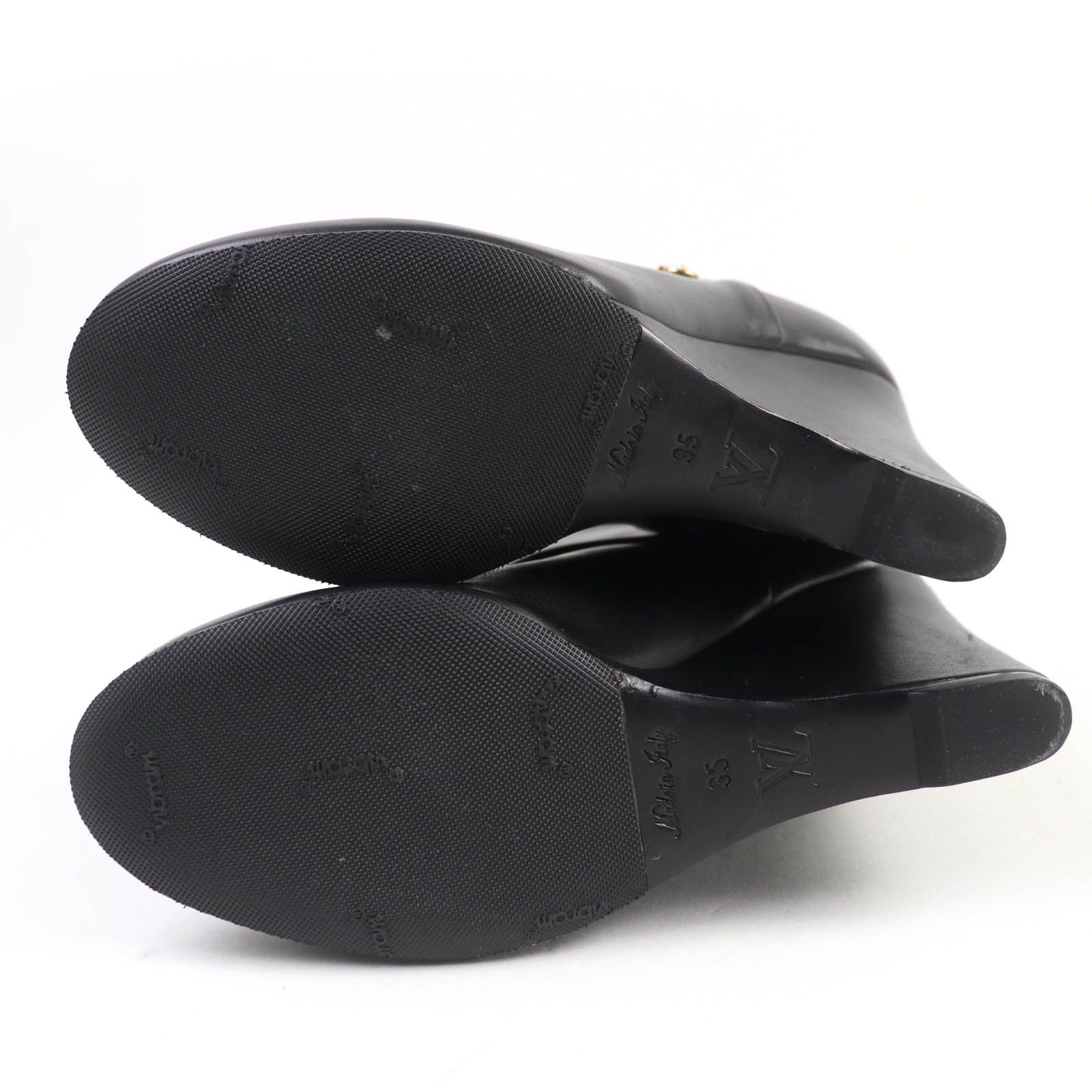 Louis Vuitton Louis Vuitton Louis Vuitton Leather Short Boots Leather Shoes DUTY FREE for USA Size ONE SIZE - 6 Thumbnail
