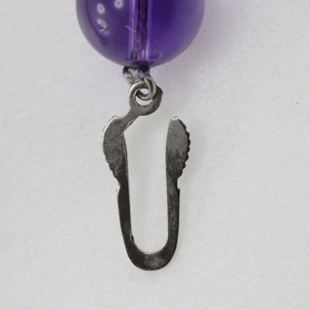 Other Other Amethyst Silver Necklace Metal Necklace DUTY FREE for USA Size ONE SIZE - 7 Thumbnail
