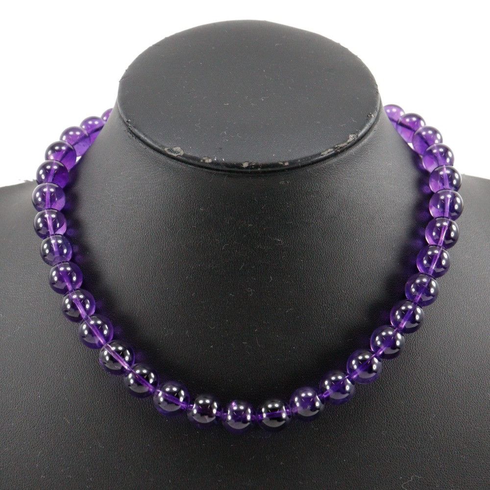 Other Other Amethyst Silver Necklace Metal Necklace DUTY FREE for USA Size ONE SIZE - 2 Thumbnail