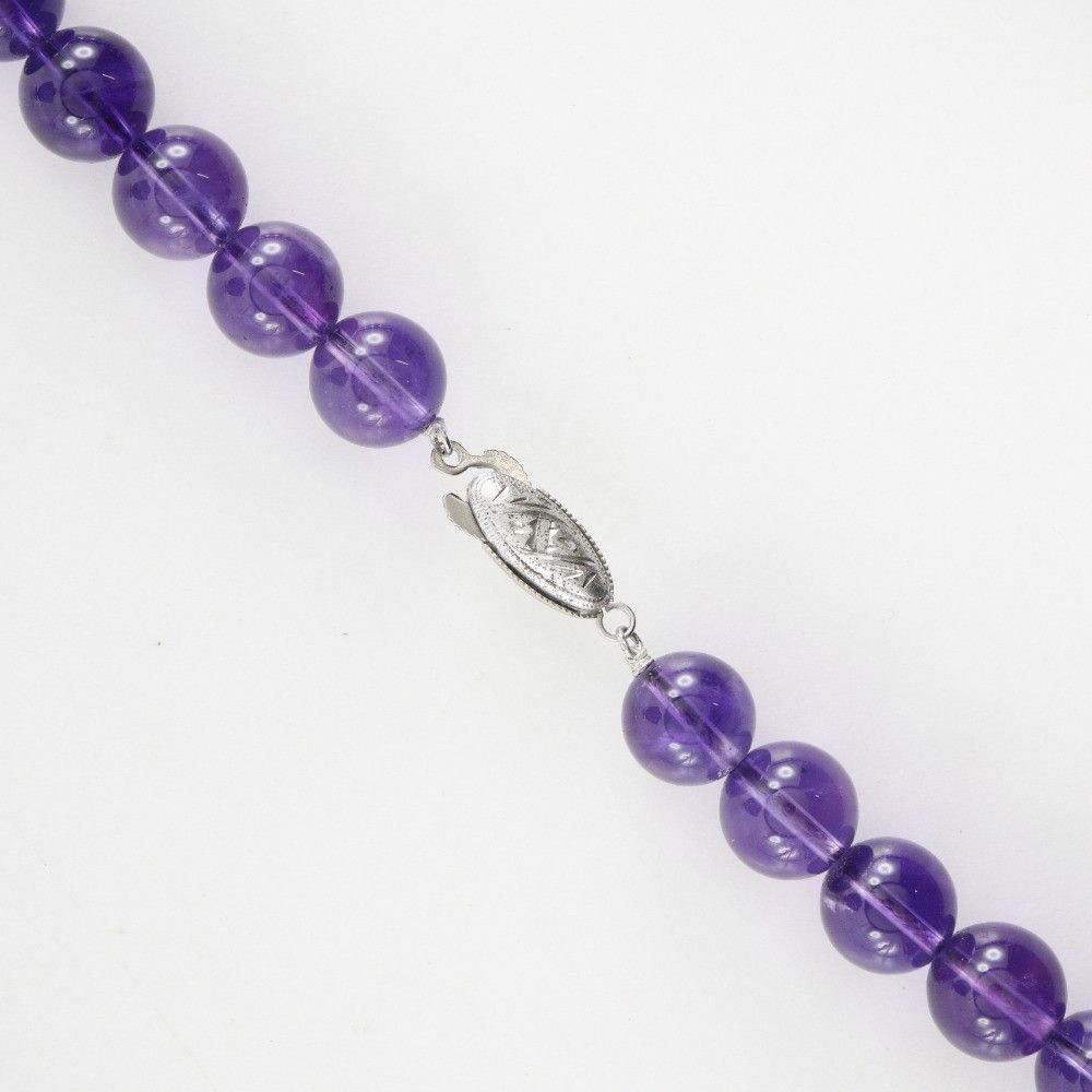 Other Other Amethyst Silver Necklace Metal Necklace DUTY FREE for USA Size ONE SIZE - 4 Thumbnail