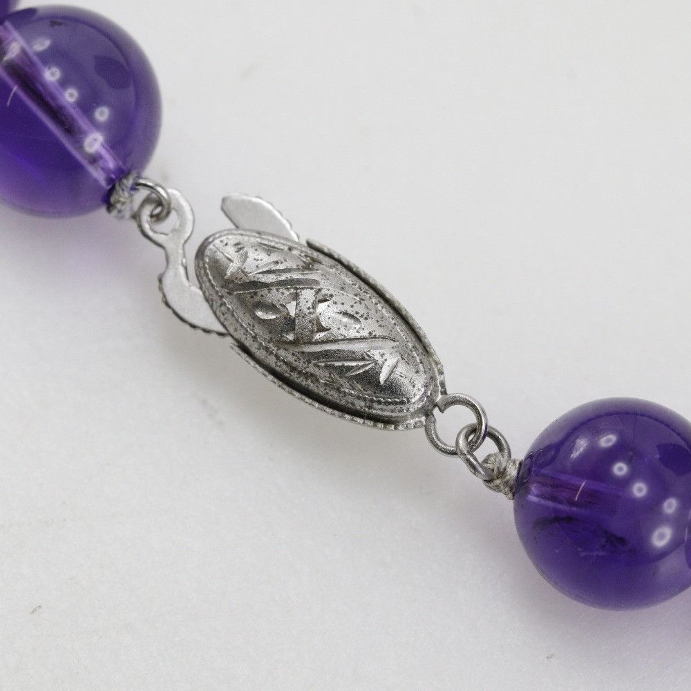 Other Other Amethyst Silver Necklace Metal Necklace DUTY FREE for USA Size ONE SIZE - 8 Thumbnail