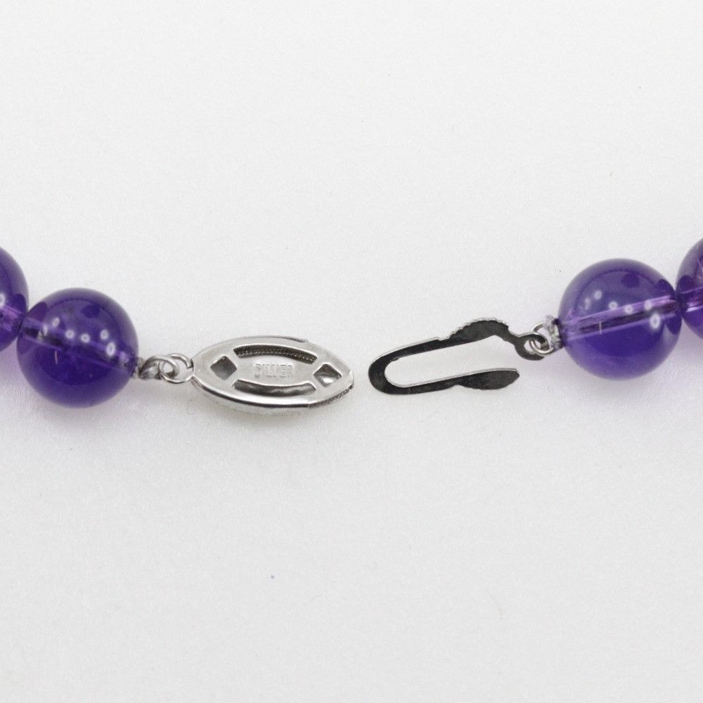 Other Other Amethyst Silver Necklace Metal Necklace DUTY FREE for USA Size ONE SIZE - 6 Thumbnail