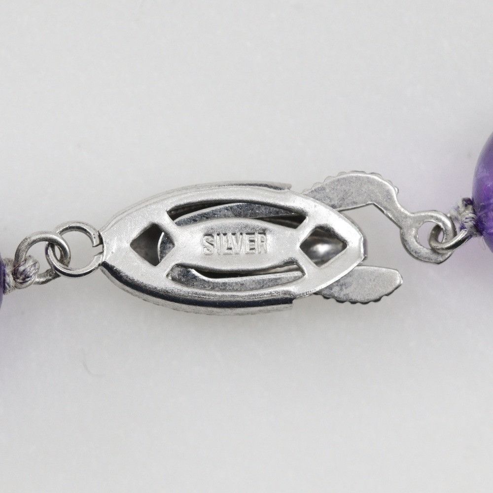 Other Other Amethyst Silver Necklace Metal Necklace DUTY FREE for USA Size ONE SIZE - 5 Thumbnail
