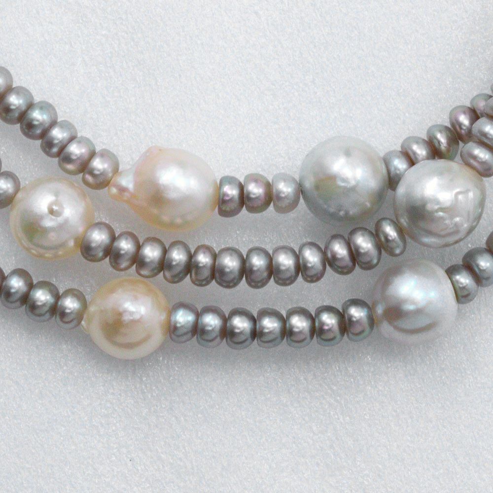 Other Other Baroque Baby Pearl Silver Pearl Necklace Metal Necklace DUTY FREE for USA Size ONE SIZE - 8 Thumbnail