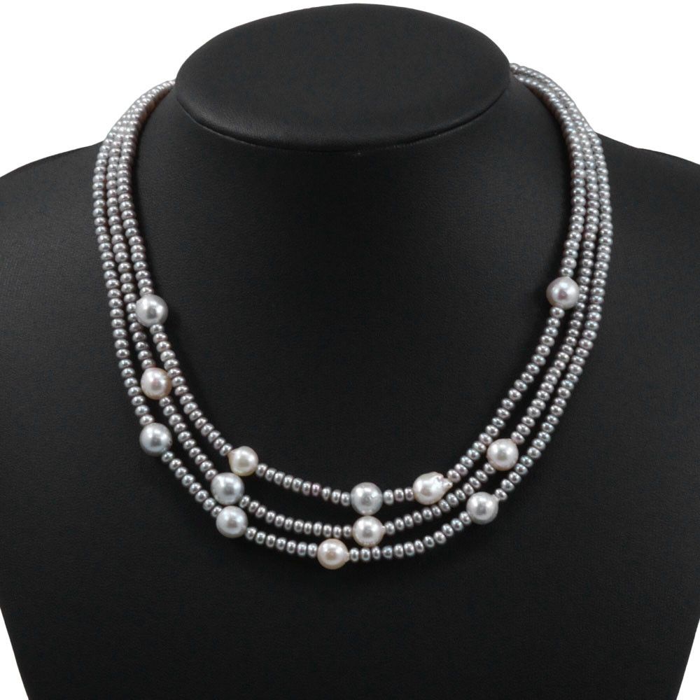 Other Other Baroque Baby Pearl Silver Pearl Necklace Metal Necklace DUTY FREE for USA Size ONE SIZE - 2 Thumbnail