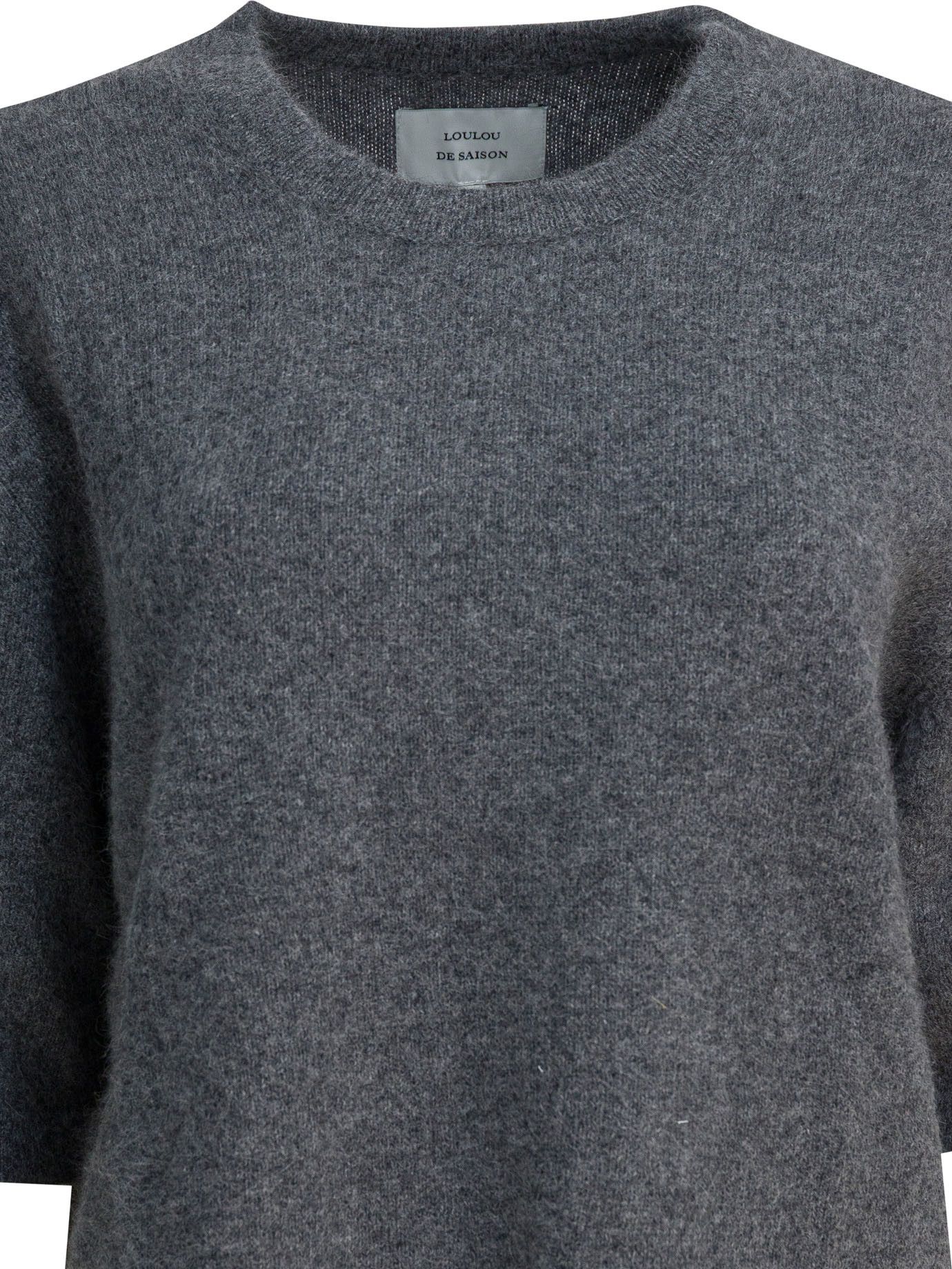 Loulou de Saison Loulou De Saison Raven Crewneck Sweater In Wool Blend tag size S Women - USA Duties Paid Size S / US 4 / IT 40 - 3 Thumbnail