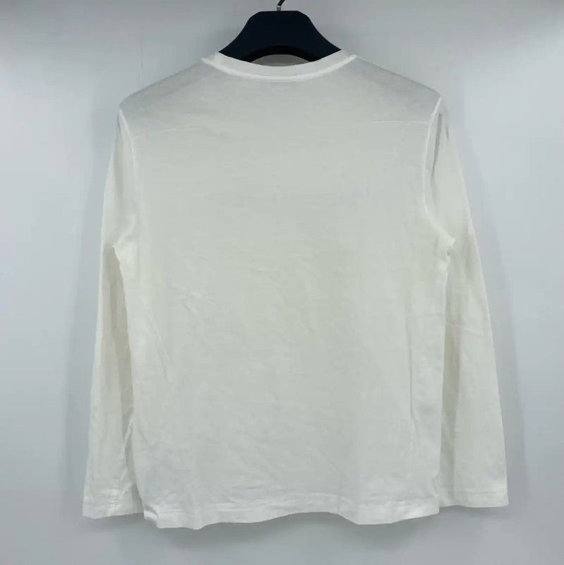 Dior Dior White Cotton Long Sleeve T-Shirt 0089 Size US S / EU 44-46 / 1 - 2 Thumbnail