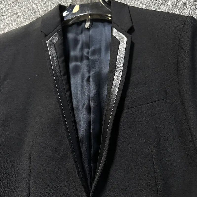 Dior Dior Black Wool Long-Sleeve Coat for Men 0089 Size US M / EU 48-50 / 2 - 2 Thumbnail