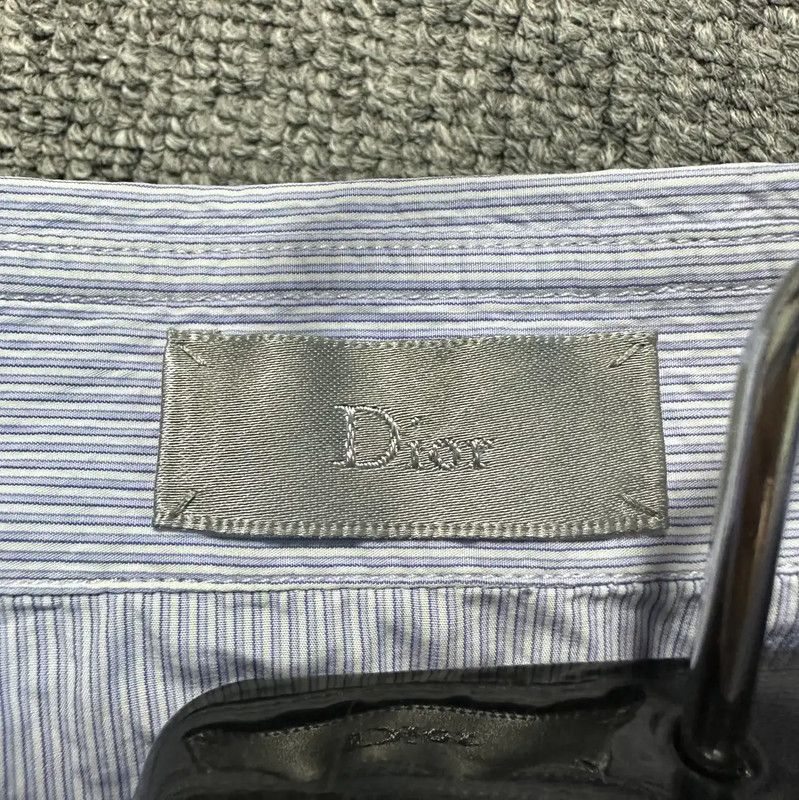 Dior Dior Men's Long Sleeve Shirt in Light Blue 0089 Size US XL / EU 56 / 4 - 5 Thumbnail