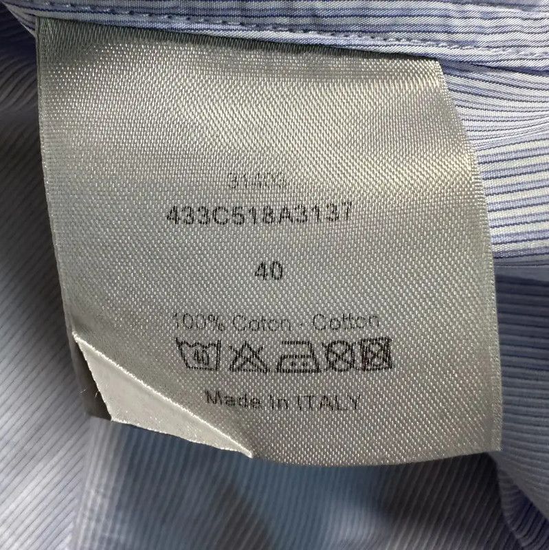 Dior Dior Men's Long Sleeve Shirt in Light Blue 0089 Size US XL / EU 56 / 4 - 3 Thumbnail