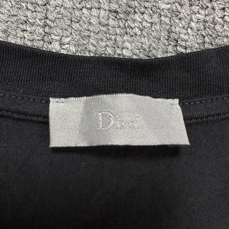 Dior Dior Black Cotton Embroidered Short Sleeve T-Shirt 0089 Size US M / EU 48-50 / 2 - 3 Thumbnail