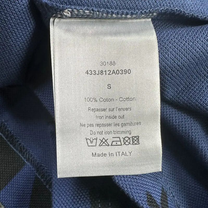 Dior Dior Blue Cotton Logo Polo for Men 0089 Size US S / EU 44-46 / 1 - 5 Thumbnail