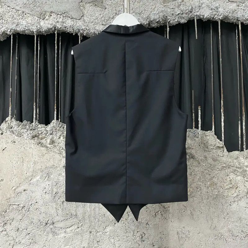 Dior Dior Black Sleeveless Overcoat for Men 0089 Size US M / EU 48-50 / 2 - 2 Thumbnail