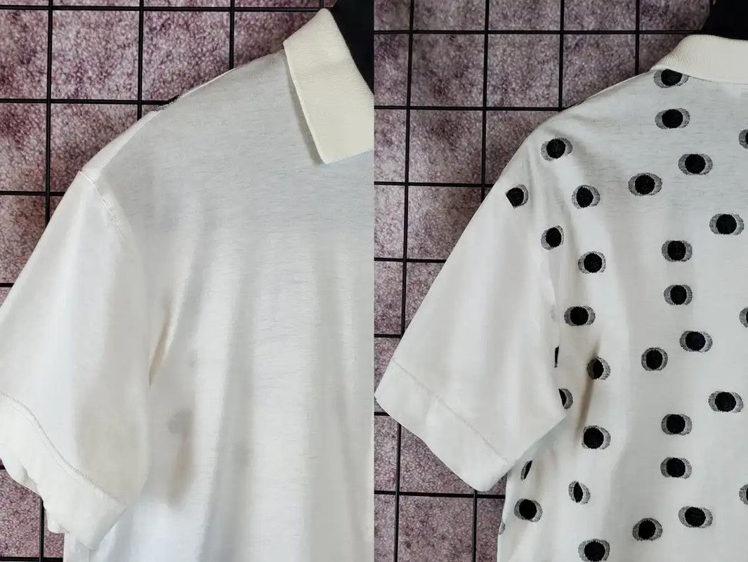 Dior Dior Men's White Summer Cotton Polka Dot Top 0089 Size US M / EU 48-50 / 2 - 6 Thumbnail