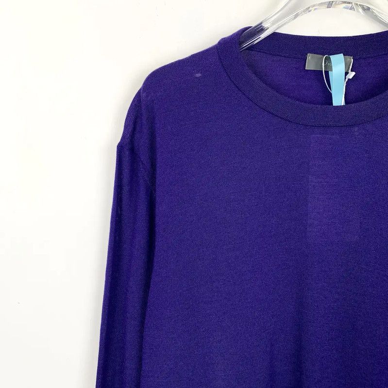 Dior Dior Men's Purple Wool Sweater 0089 Size US L / EU 52-54 / 3 - 3 Thumbnail