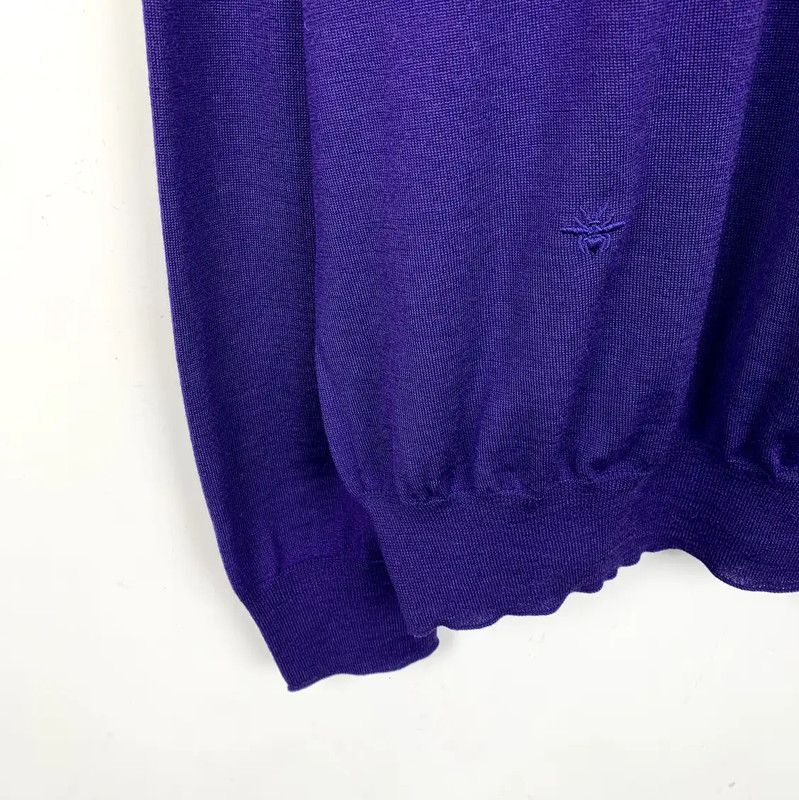 Dior Dior Men's Purple Wool Sweater 0089 Size US L / EU 52-54 / 3 - 4 Thumbnail