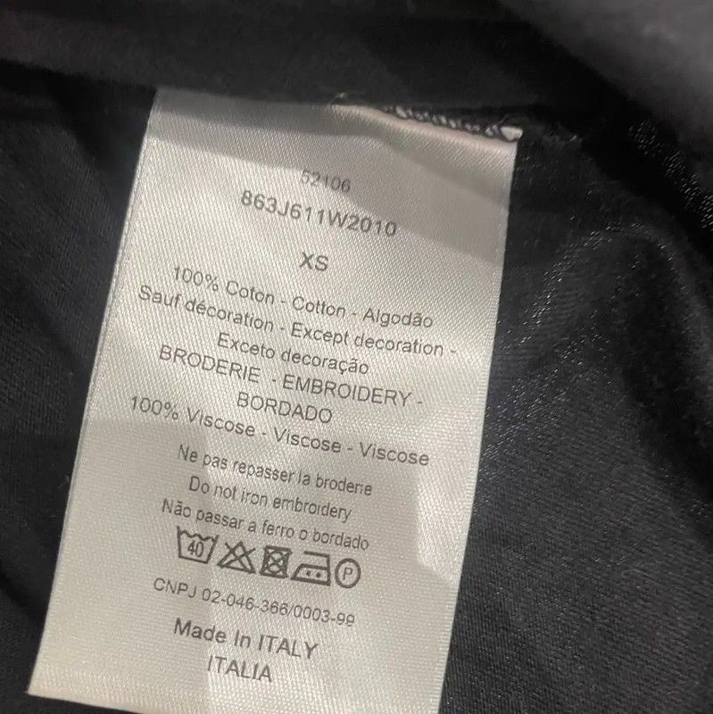 Dior Dior Black Cotton Men's T-Shirt 0089 Size US XS / EU 42 / 0 - 4 Thumbnail