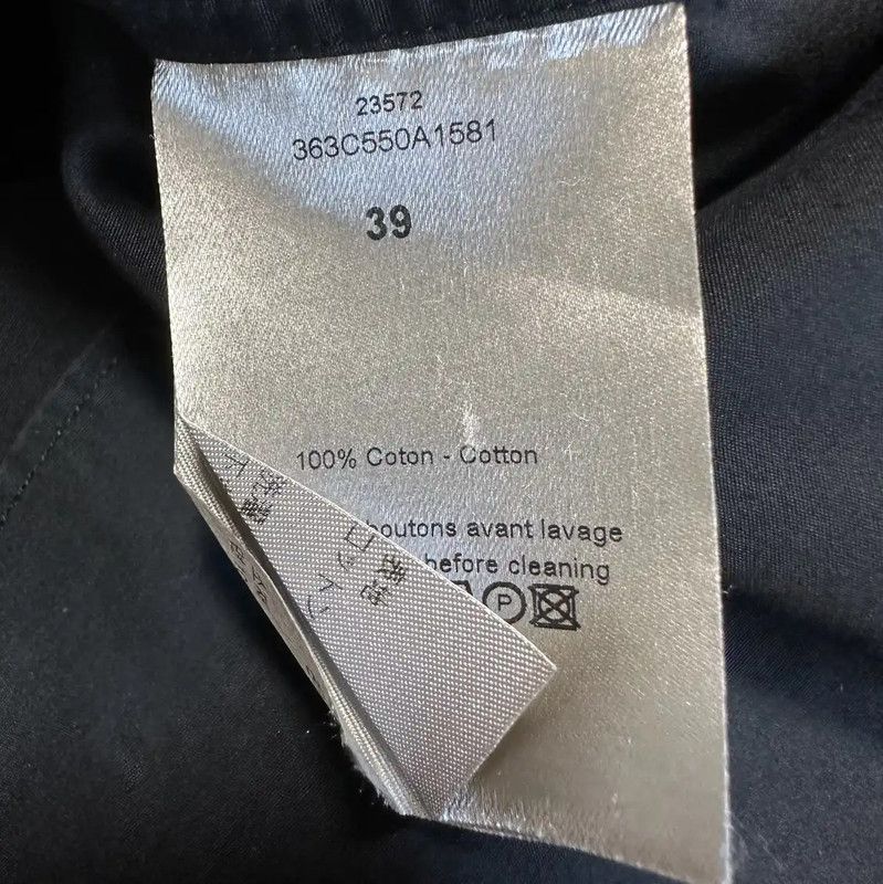 Dior Dior Black Cotton Short Sleeve Shirt 0089 Size US M / EU 48-50 / 2 - 6 Thumbnail