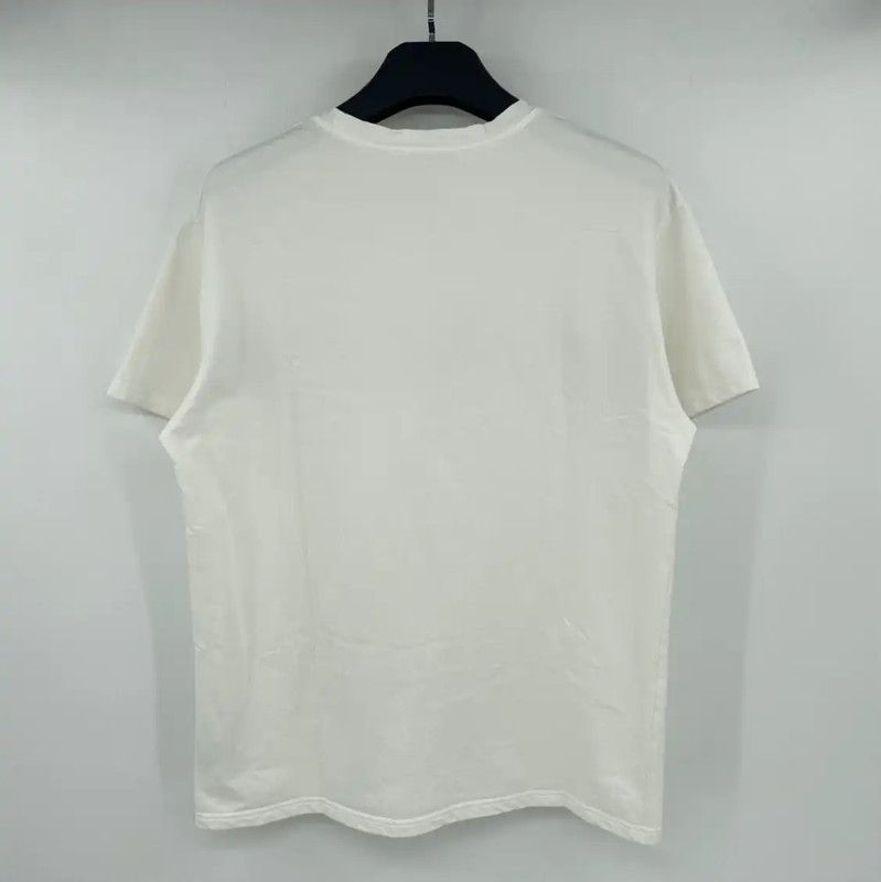 Dior Dior Men's White Cotton Short Sleeve T-Shirt 0089 Size US L / EU 52-54 / 3 - 2 Thumbnail