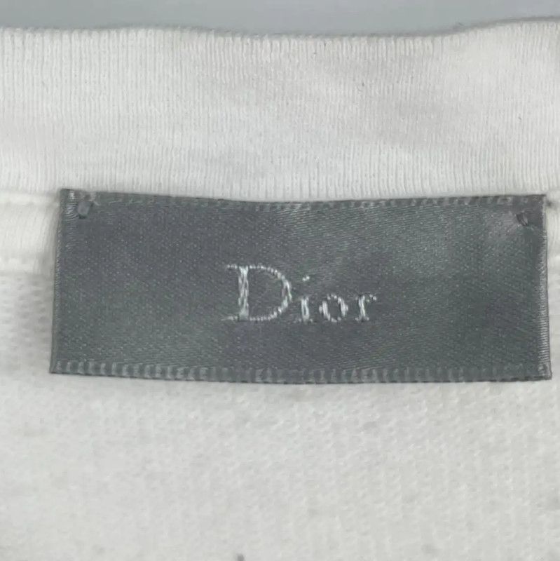 Dior Dior Men's White Cotton Short Sleeve T-Shirt 0089 Size US L / EU 52-54 / 3 - 3 Thumbnail
