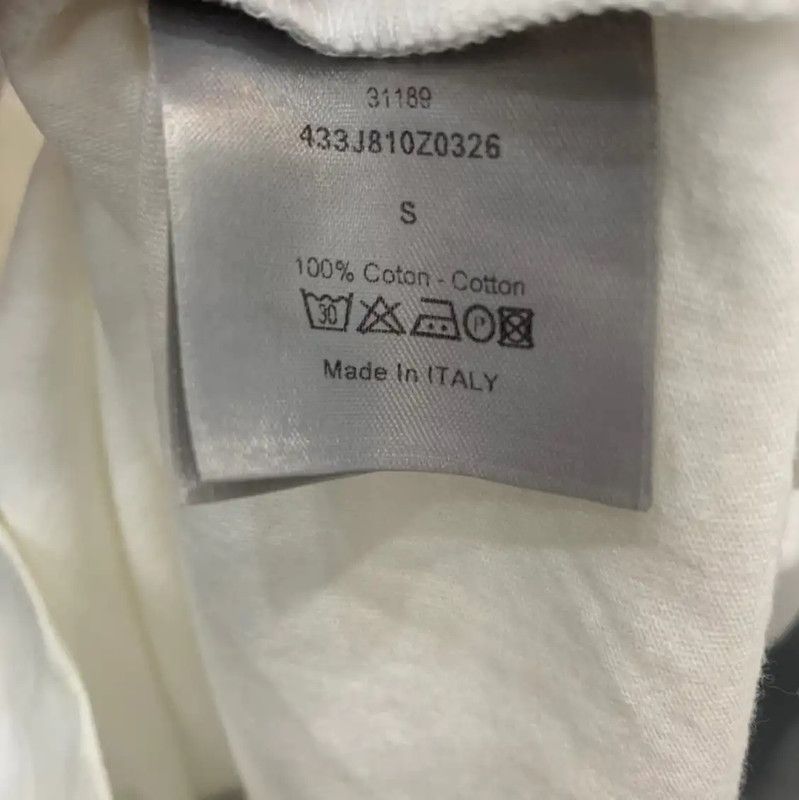 Dior Dior Short Sleeve White Polo Shirt for Men 0089 Size US S / EU 44-46 / 1 - 4 Thumbnail