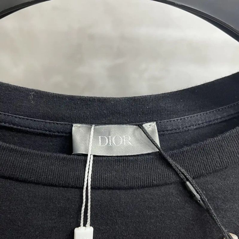 Dior Dior Black Cotton Men's T-Shirt 0089 Size US M / EU 48-50 / 2 - 2 Thumbnail