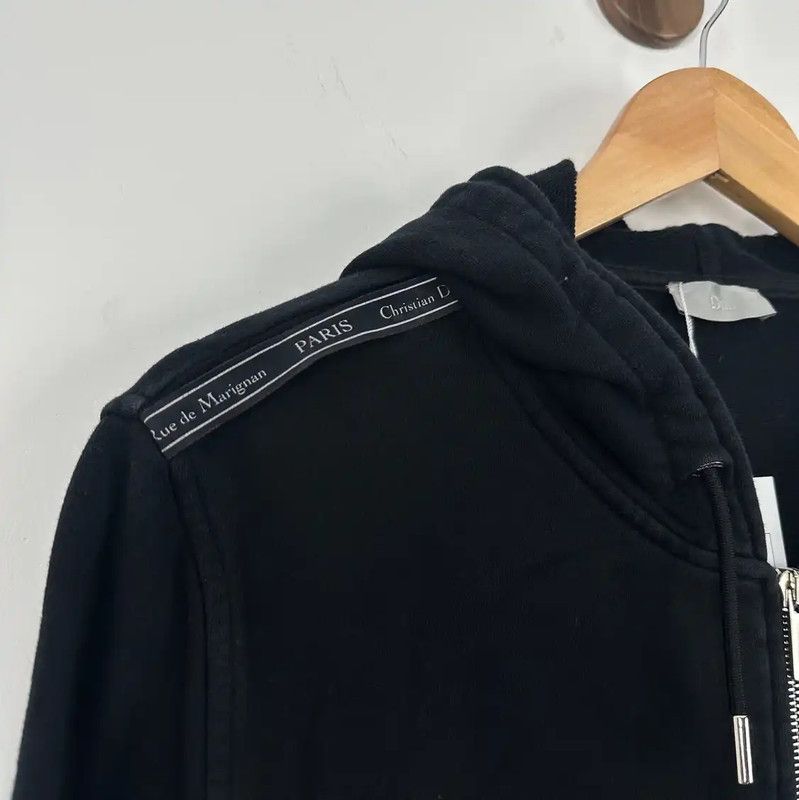 Dior Dior Black Embroidered Men's Zip-Up Hoodie 0089 Size US M / EU 48-50 / 2 - 4 Thumbnail