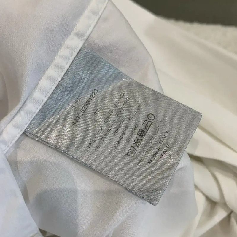Dior Dior White Cotton Long Sleeve Shirt for Men 0089 Size US S / EU 44-46 / 1 - 6 Thumbnail