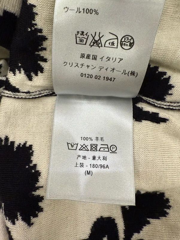 Dior Dior Black Wool Men's Long Sleeve Sweater 0089 Size US M / EU 48-50 / 2 - 7 Thumbnail