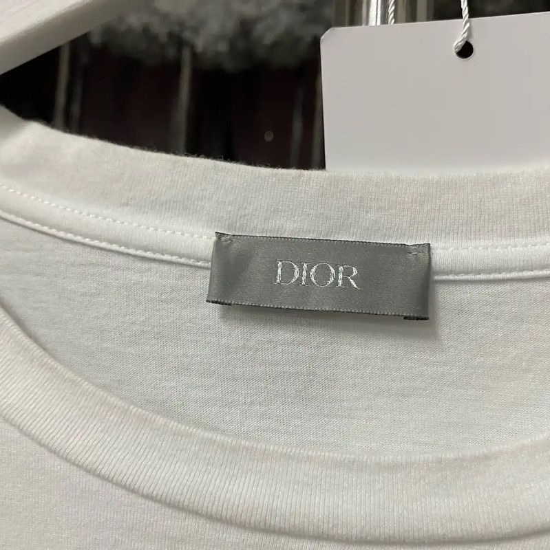 Dior Dior Summer White Cotton Short Sleeve T-shirt 0089 Size US L / EU 52-54 / 3 - 7 Thumbnail