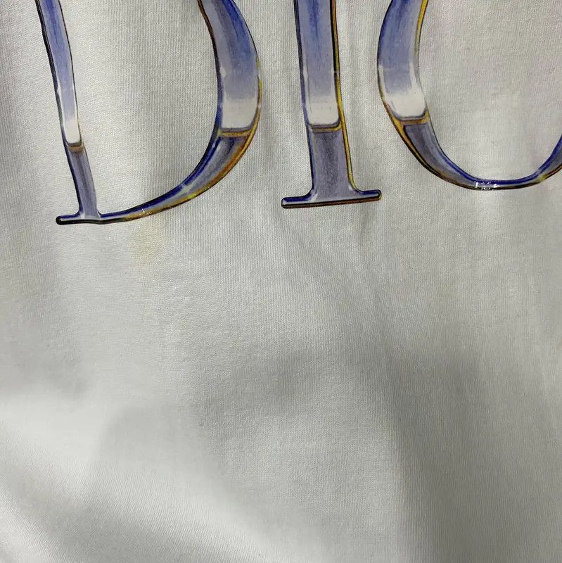 Dior Dior Summer White Cotton Short Sleeve T-shirt 0089 Size US L / EU 52-54 / 3 - 5 Thumbnail