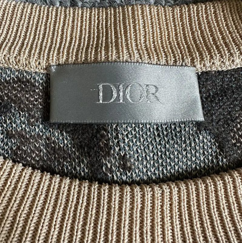 Dior Dior Summer Khaki Wool Blend Short Sleeve Tee 0089 Size US M / EU 48-50 / 2 - 2 Thumbnail