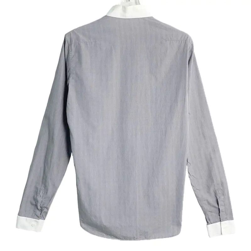 Dior Dior Grey Cotton Long Sleeve Shirt 0089 Size US XXS / EU 40 - 2 Thumbnail