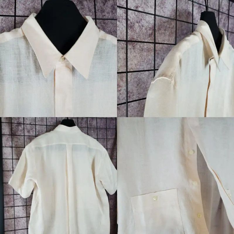Dior Dior Summer Pink Linen Short Sleeve Shirt 0089 Size US L / EU 52-54 / 3 - 4 Thumbnail