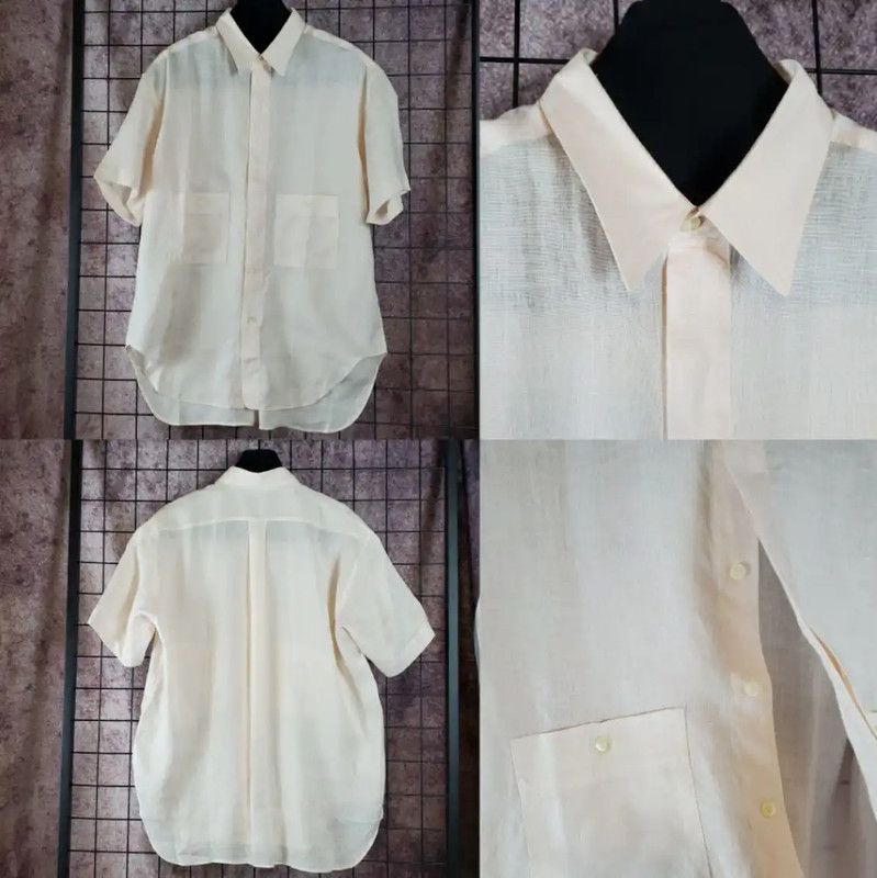 Dior Dior Summer Pink Linen Short Sleeve Shirt 0089 Size US L / EU 52-54 / 3 - 2 Thumbnail