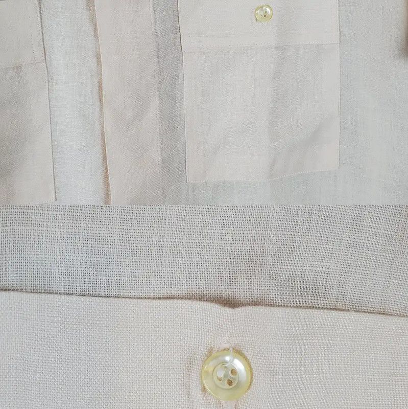Dior Dior Summer Pink Linen Short Sleeve Shirt 0089 Size US L / EU 52-54 / 3 - 6 Thumbnail