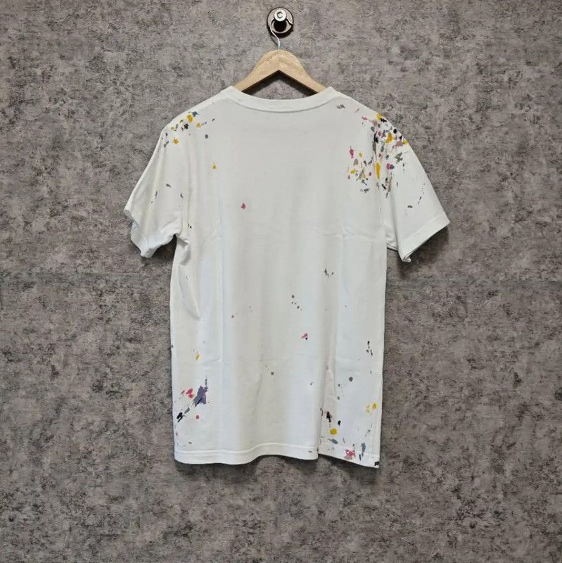 Dior Dior White Cotton Men's T-Shirt with Paint Splatter 0089 Size US S / EU 44-46 / 1 - 2 Thumbnail