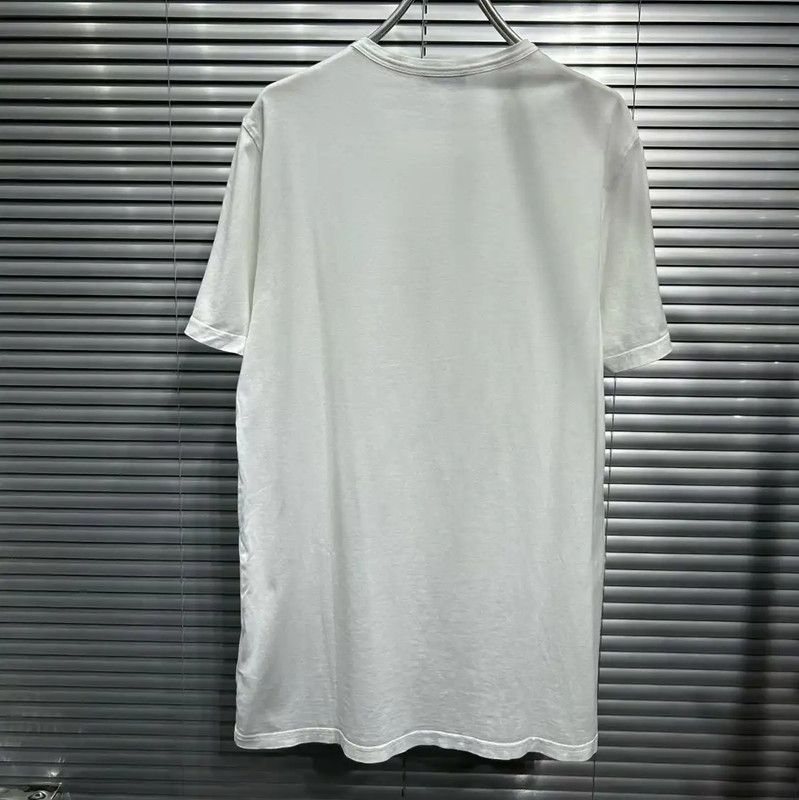 Dior Dior White Cotton Embroidered Men's T-Shirt 0089 Size US M / EU 48-50 / 2 - 2 Thumbnail