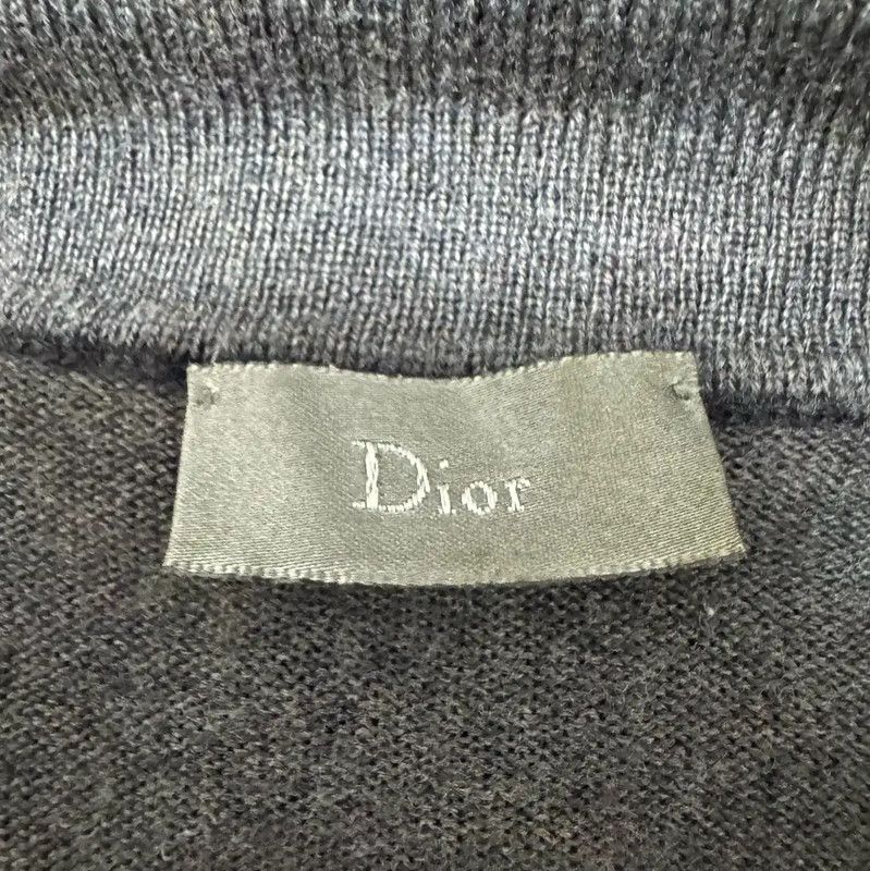 Dior Dior Men's Black Gray Wool Pullover Sweater 0089 Size US S / EU 44-46 / 1 - 4 Thumbnail