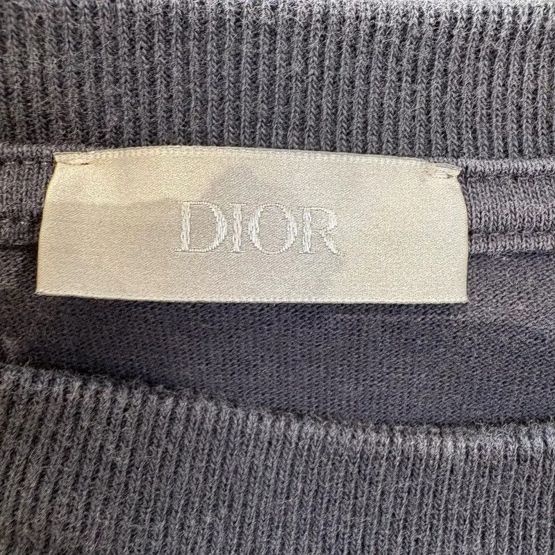 Dior Dior Black Cotton Embroidered Short Sleeve T-Shirt 0089 Size US XS / EU 42 / 0 - 7 Thumbnail