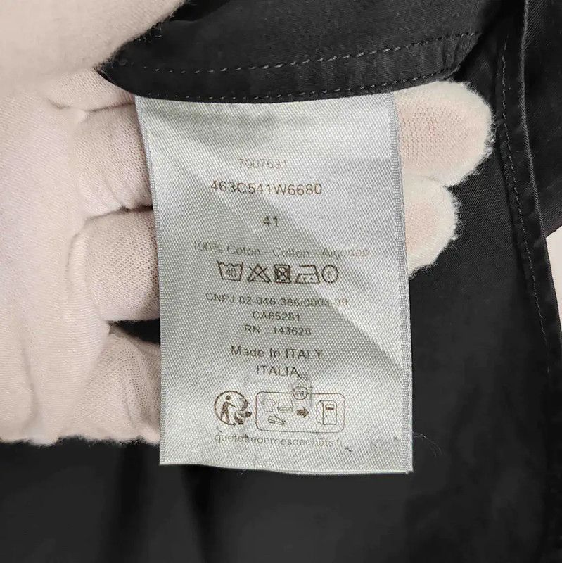 Dior Dior Black Cotton Long Sleeve Shirt for Men 0089 Size US L / EU 52-54 / 3 - 4 Thumbnail