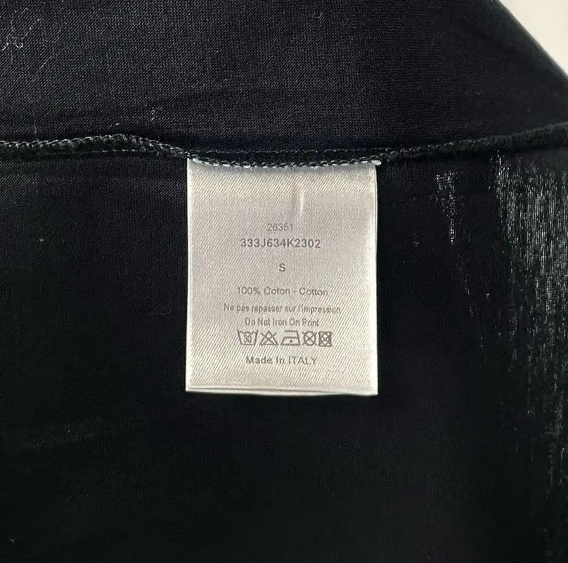 Dior Dior Black Cotton Long Sleeve T-Shirt 0089 Size US S / EU 44-46 / 1 - 5 Thumbnail