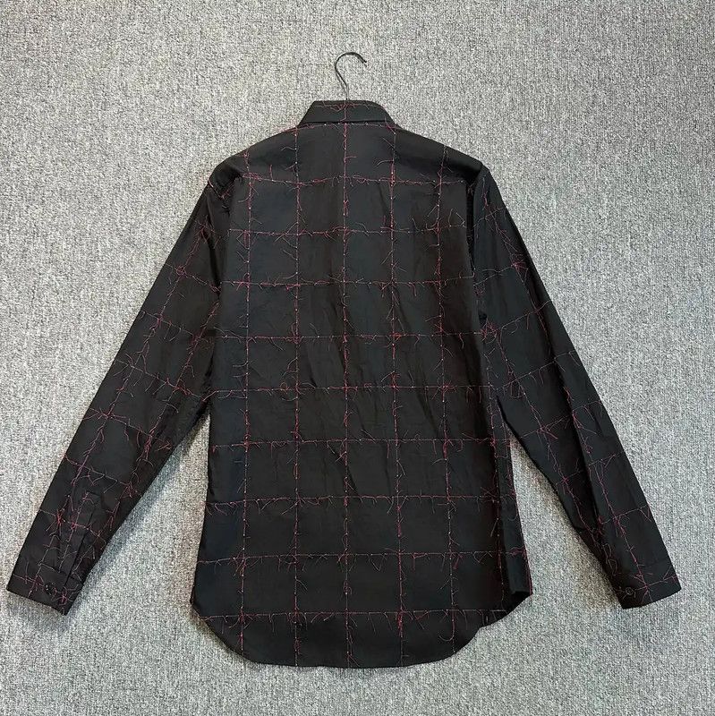 Dior Dior Black Cotton Embroidered Long Sleeve Shirt 0089 Size US M / EU 48-50 / 2 - 3 Thumbnail