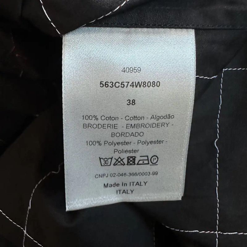 Dior Dior Black Cotton Embroidered Long Sleeve Shirt 0089 Size US M / EU 48-50 / 2 - 5 Thumbnail