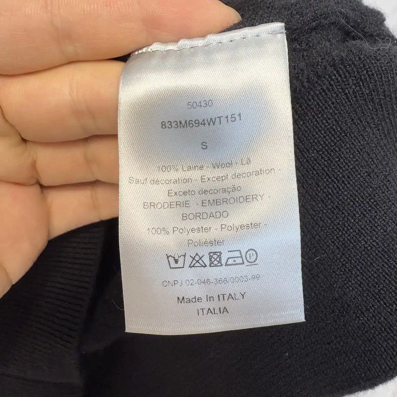 Dior Dior Black Wool Long Sleeve Pullover 0089 Size US S / EU 44-46 / 1 - 4 Thumbnail