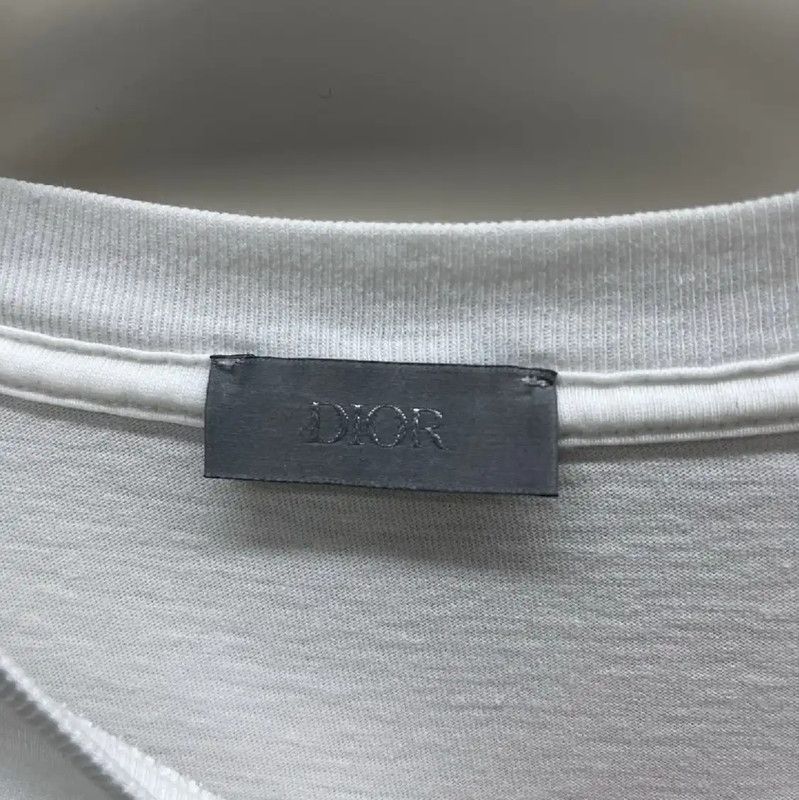 Dior Dior White Cotton T-Shirt for Men 0089 Size US XL / EU 56 / 4 - 3 Thumbnail