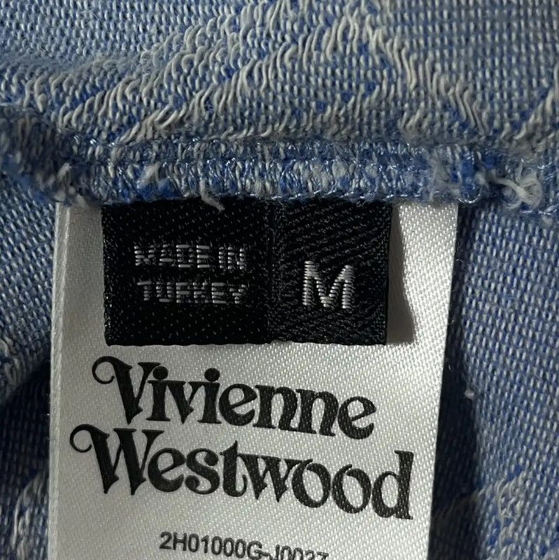 Vivienne Westwood Blue Cotton Long Sleeve T-Shirt 0089