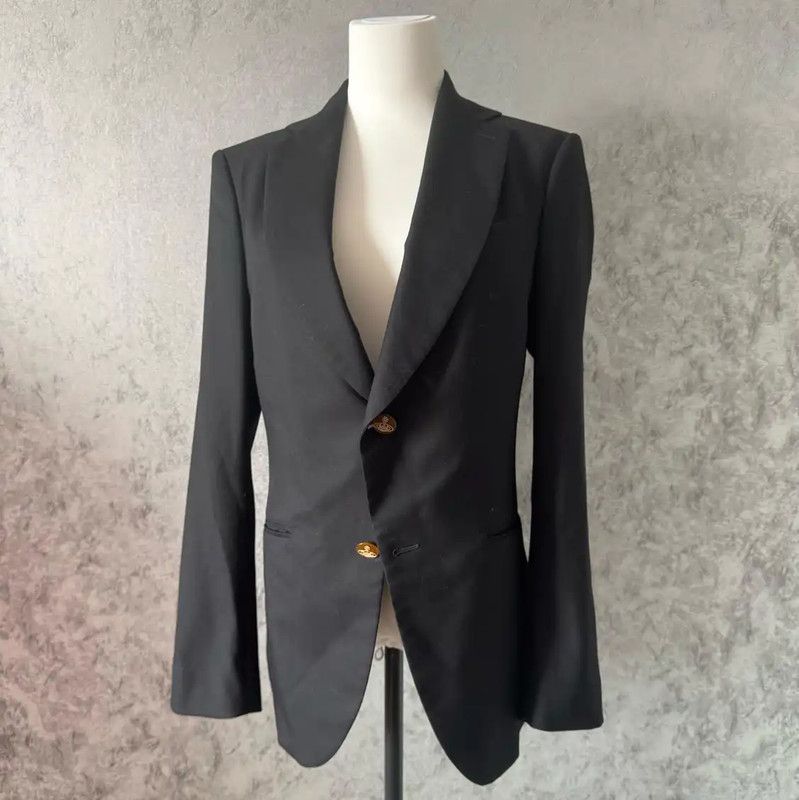 Vivienne Westwood Vivienne Westwood Black Wool Coat for Men 0089 Size US XXL / EU 58 / 5 - 2 Thumbnail